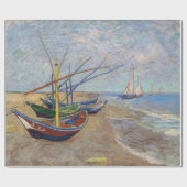 Vincent van Gogh - Fischerboote am Strand Geschenkpapier (Flach)