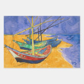 Vincent van Gogh - Fischerboote am Strand Geschenkpapier Set (Vorderseite)