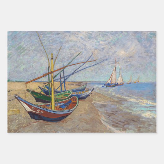 Vincent van Gogh - Fischerboote am Strand Geschenkpapier Set (Vorderseite 2)