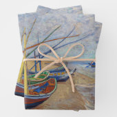 Vincent van Gogh - Fischerboote am Strand Geschenkpapier Set (Beispiel)
