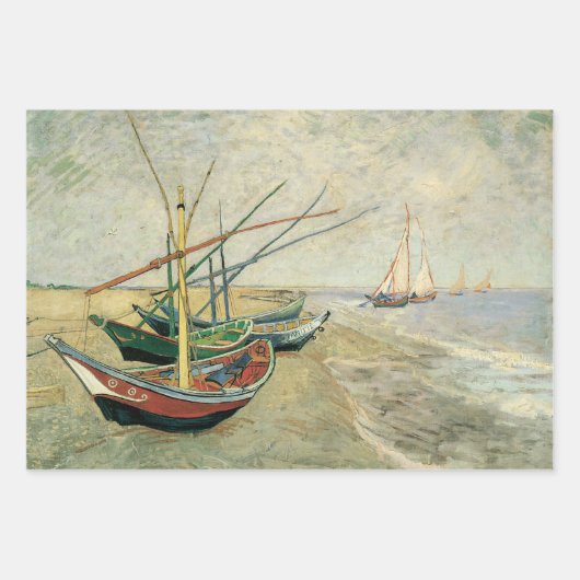 Vincent van Gogh - Fischerboote am Strand Geschenkpapier Set (Vorderseite 3)