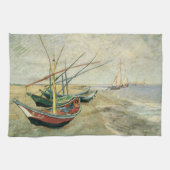 Vincent van Gogh - Fischerboote am Strand Geschirrtuch (Horizontal)