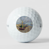 Vincent van Gogh - Fischerboote am Strand Golfball (Vorderseite)