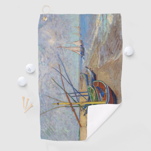 Vincent van Gogh - Fischerboote am Strand Golfhandtuch (Insitu)