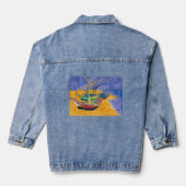 Vincent van Gogh - Fischerboote am Strand Jeansjacke (Rückseite)