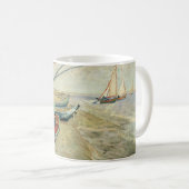 Vincent van Gogh - Fischerboote am Strand Kaffeetasse (VorderseiteRechts)