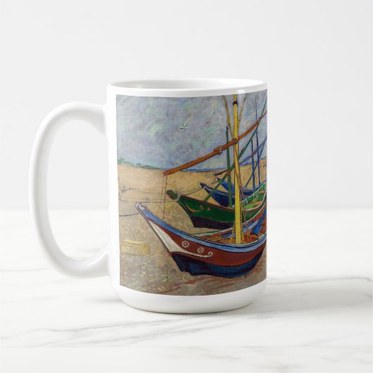 Vincent van Gogh - Fischerboote am Strand Kaffeetasse (Links)