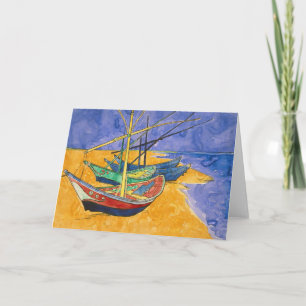 Vincent van Gogh - Fischerboote am Strand Karte