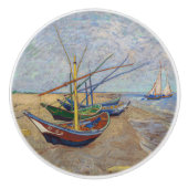 Vincent van Gogh - Fischerboote am Strand Keramikknauf (Vorderseite)