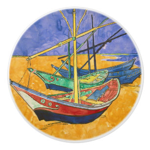Vincent van Gogh - Fischerboote am Strand Keramikknauf