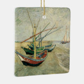 Vincent van Gogh - Fischerboote am Strand Keramikornament (Rechts)