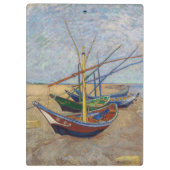 Vincent van Gogh - Fischerboote am Strand Klemmbrett (Rückseite)
