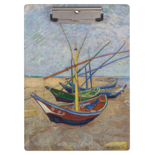 Vincent van Gogh - Fischerboote am Strand Klemmbrett