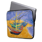 Vincent van Gogh - Fischerboote am Strand Laptopschutzhülle (Vorderseite Links)