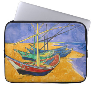 Vincent van Gogh - Fischerboote am Strand Laptopschutzhülle