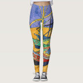 Vincent van Gogh - Fischerboote am Strand Leggings (Vorderseite)