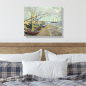 Vincent van Gogh - Fischerboote am Strand Leinwanddruck (Insitu (Schlafzimmer))