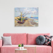 Vincent van Gogh - Fischerboote am Strand Leinwanddruck (Insitu (Wohnzimmer))