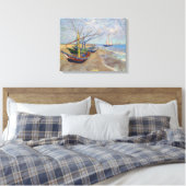 Vincent van Gogh - Fischerboote am Strand Leinwanddruck (Insitu (Schlafzimmer))