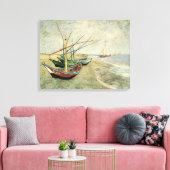 Vincent van Gogh - Fischerboote am Strand Leinwanddruck (Insitu (Wohnzimmer))