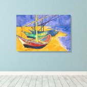 Vincent van Gogh - Fischerboote am Strand Leinwanddruck (Insitu (Holzboden))
