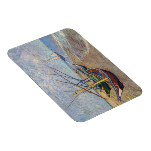 Vincent van Gogh - Fischerboote am Strand Magnet (Rechte Seite)