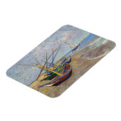 Vincent van Gogh - Fischerboote am Strand Magnet (Linke Seite)