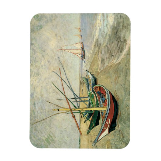 Vincent van Gogh - Fischerboote am Strand Magnet (Vertikal)