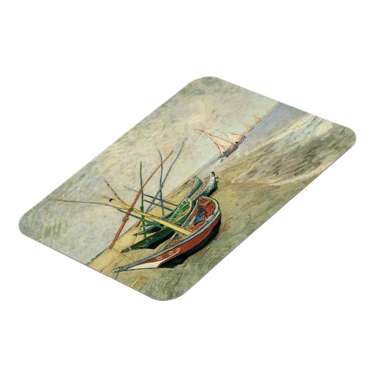 Vincent van Gogh - Fischerboote am Strand Magnet (Linke Seite)