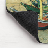 Vincent van Gogh - Fischerboote am Strand Mousepad (Ecke)