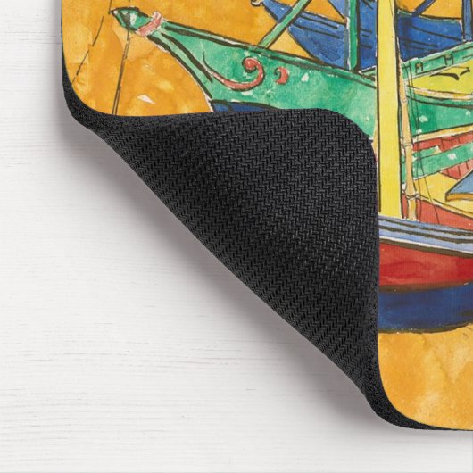 Vincent van Gogh | Fischerboote am Strand Mousepad (Ecke)