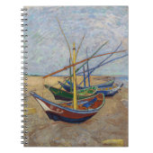 Vincent van Gogh - Fischerboote am Strand Notizblock (Vorderseite)