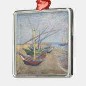 Vincent van Gogh - Fischerboote am Strand Ornament Aus Metall (Links)