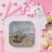Vincent van Gogh - Fischerboote am Strand Pappteller (Party)