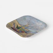 Vincent van Gogh - Fischerboote am Strand Pappteller (Gewinkelt)