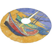 Vincent van Gogh - Fischerboote am Strand Polyester Weihnachtsbaumdecke (Schrägansicht)