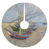 Vincent van Gogh - Fischerboote am Strand Polyester Weihnachtsbaumdecke (Vorderseite)