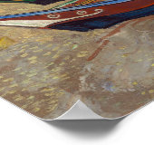 Vincent van Gogh - Fischerboote am Strand Poster (Ecke)