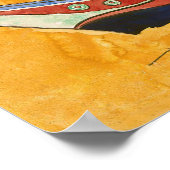 Vincent van Gogh - Fischerboote am Strand Poster (Ecke)