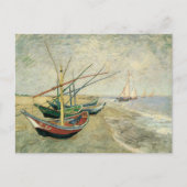 Vincent van Gogh - Fischerboote am Strand Postkarte (Vorderseite)