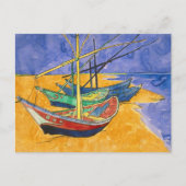 Vincent van Gogh - Fischerboote am Strand Postkarte (Vorderseite)