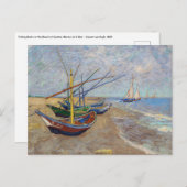 Vincent van Gogh - Fischerboote am Strand Postkarte (Vorne/Hinten)