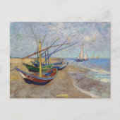 Vincent van Gogh - Fischerboote am Strand Postkarte (Vorderseite)