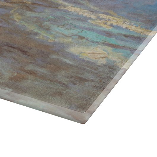 Vincent van Gogh - Fischerboote am Strand Schneidebrett (Ecke)