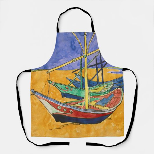 Vincent van Gogh - Fischerboote am Strand Schürze (Vorderseite)
