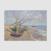 Vincent van Gogh - Fischerboote am Strand Seidenpapier (Vorderseite)