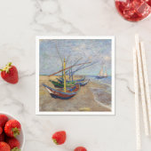 Vincent van Gogh - Fischerboote am Strand Serviette (Beispiel)