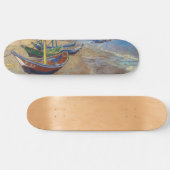 Vincent van Gogh - Fischerboote am Strand Skateboard (Horizontal)