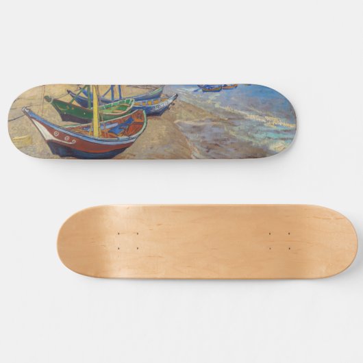 Vincent van Gogh - Fischerboote am Strand Skateboard (Horizontal)