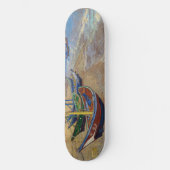 Vincent van Gogh - Fischerboote am Strand Skateboard (Vorderseite)